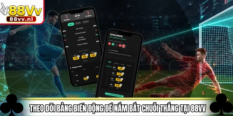 Theo dõi bảng biến động để nắm bắt chuỗi thắng tại 88VV